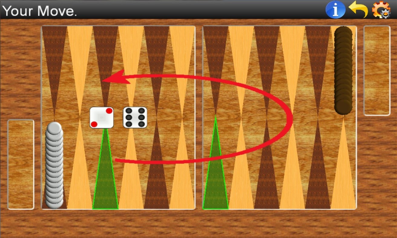 #2. Backgammon Lite (Windows) 게시자: GASP Mobile Games Inc