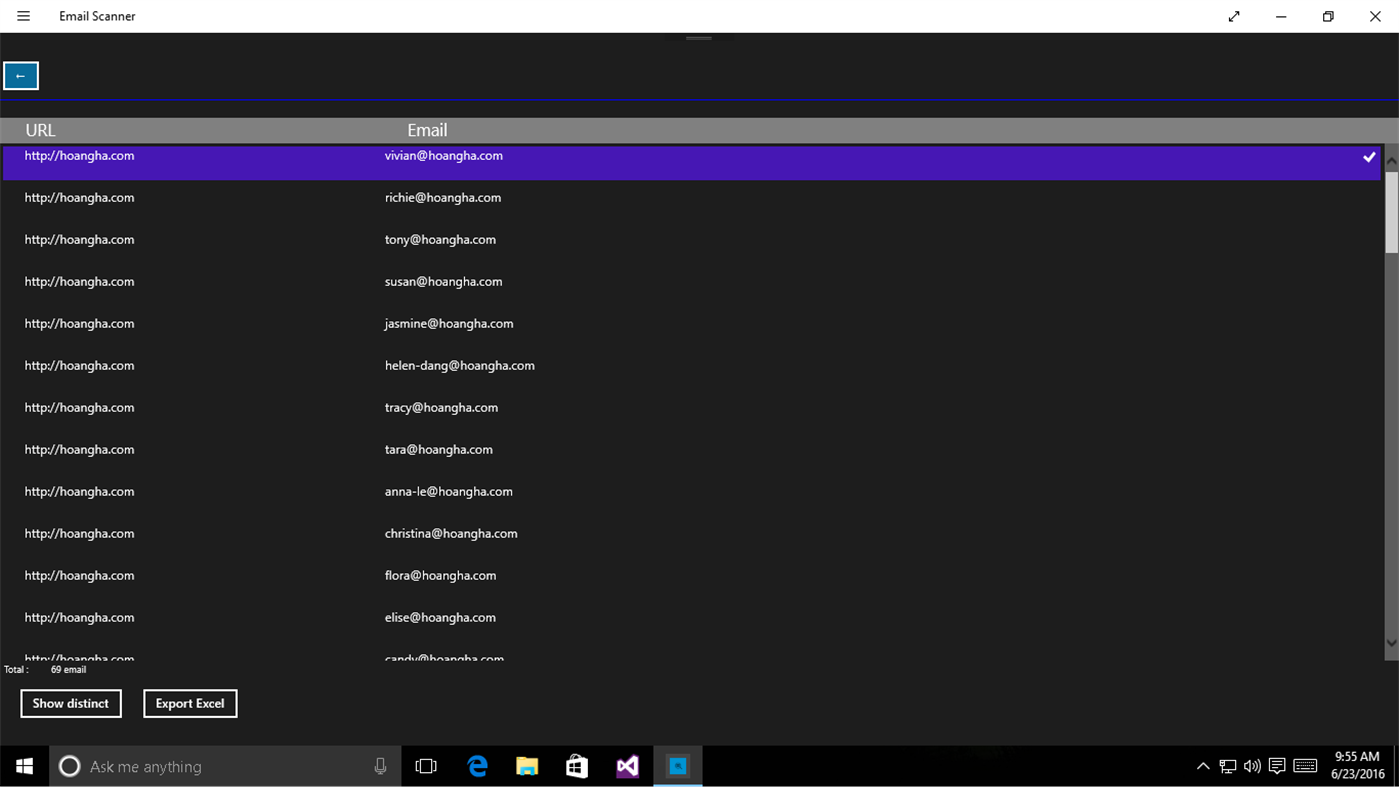 #3. Email Scanner (Windows) 由: hoangdangal