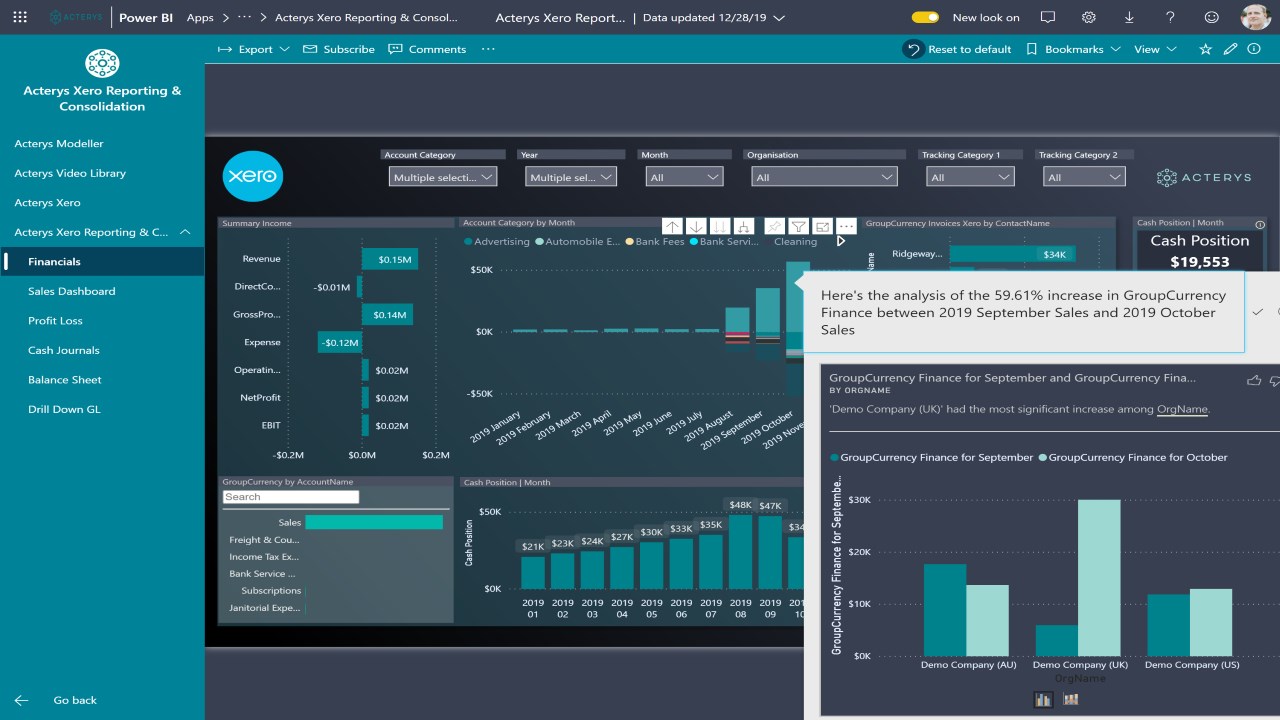 Snapshot 5 of Xero Planning & Reporting by Acterys