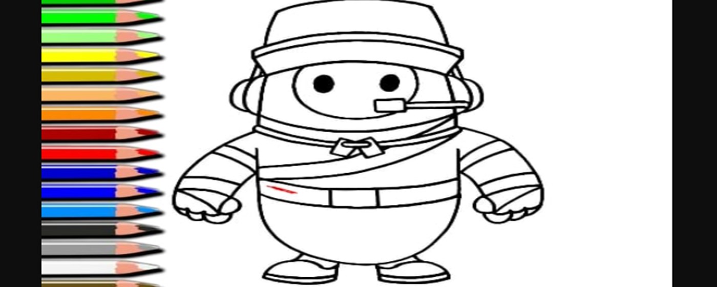 Fall Guys Halloween Coloring Book Game marquee promo image