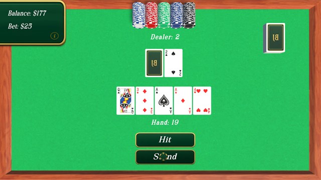 Blackjack Table - Classic Cards screenshot 3