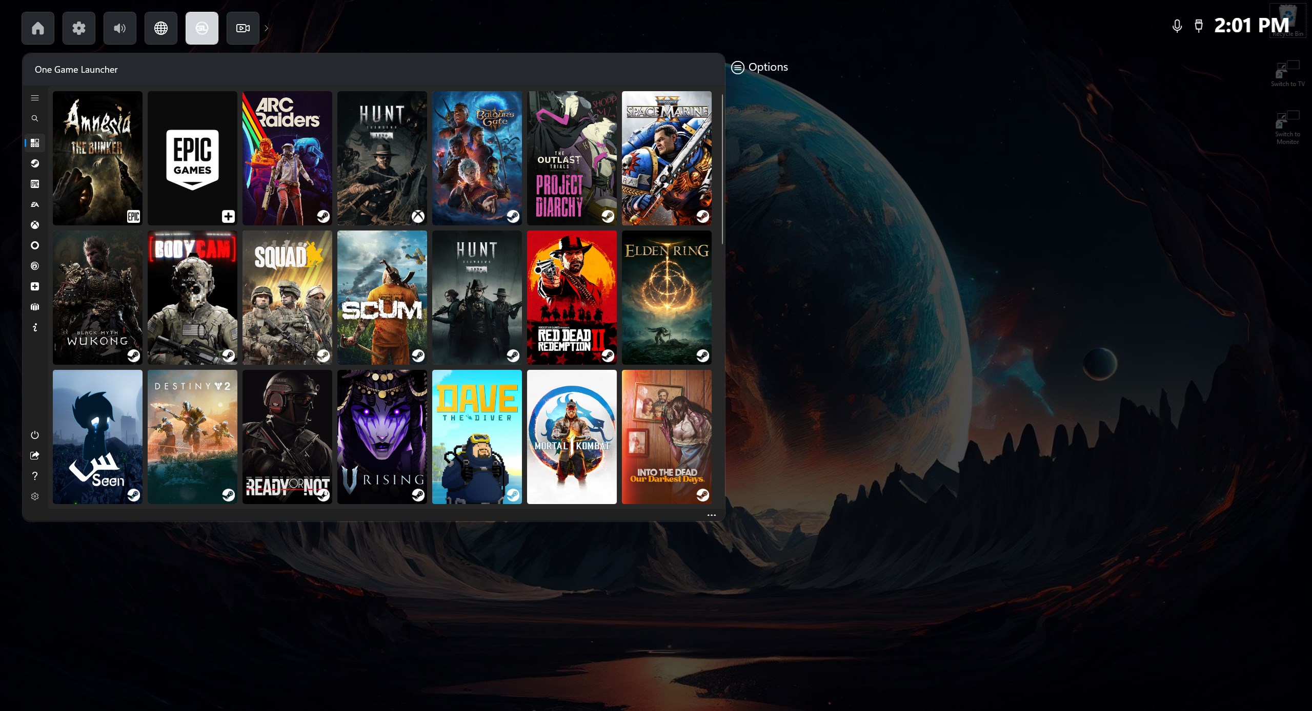 One Game Launcher screenshot