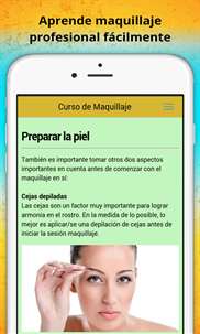 Curso de Maquillaje screenshot 1