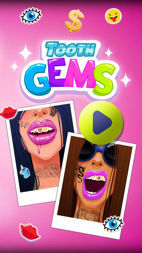 Super Tooth Gems Salon - Fun Bedazzle Game For Kids Screenshots 1
