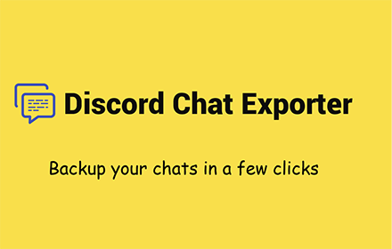 Discord Chat Exporter - Save discord chats small promo image