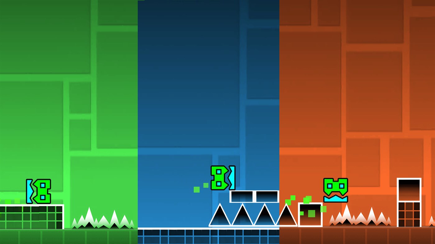 #1. Geometry Cube Dash (Windows) 由: CABA Game Studios