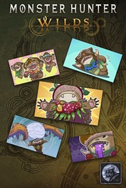 Set de stickers: Wudwuds extravagantes