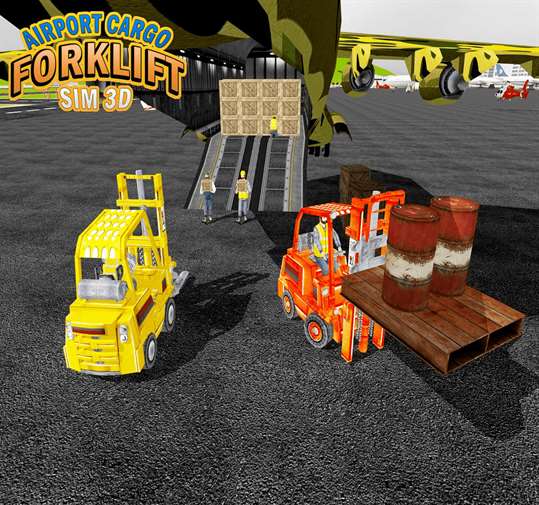 Airport Cargo Forklift Sim screenshot 5