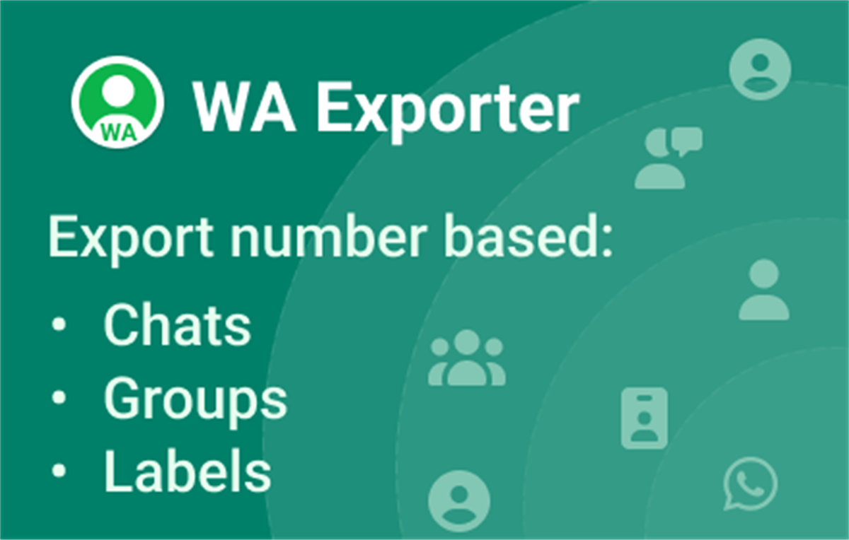 WA export: Export WhatsApp contacts