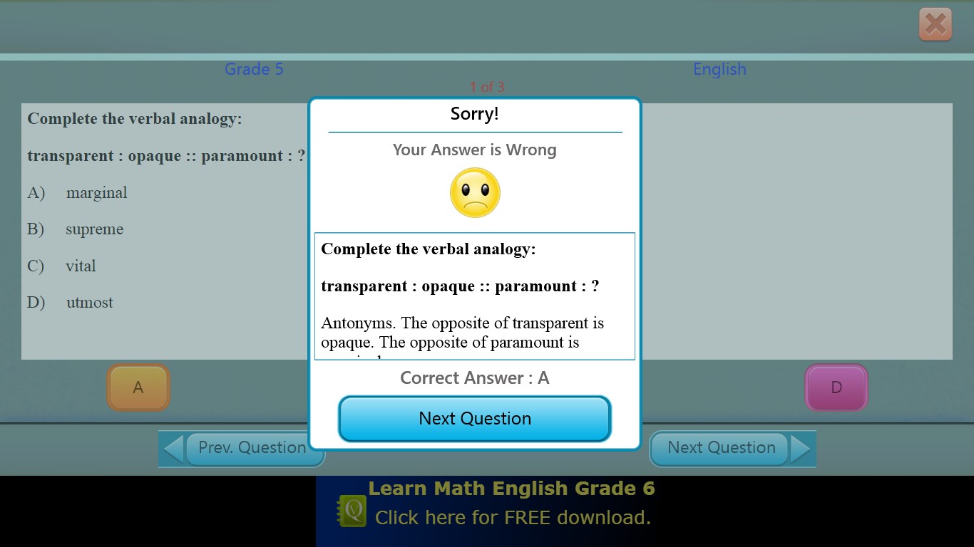 Wrong answer 6. Wrong answer 6