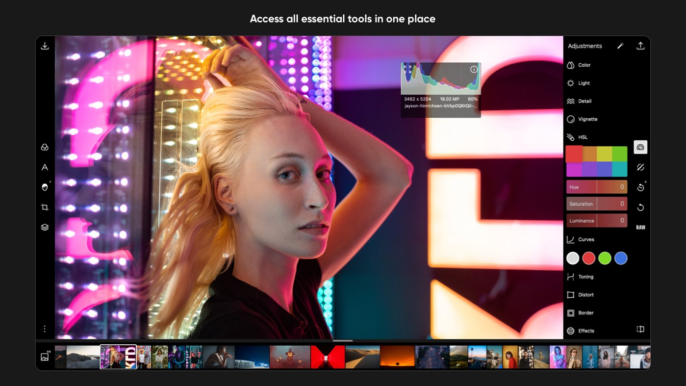#2. Polarr Pro Photo Editor (Windows) Av: Polarr
