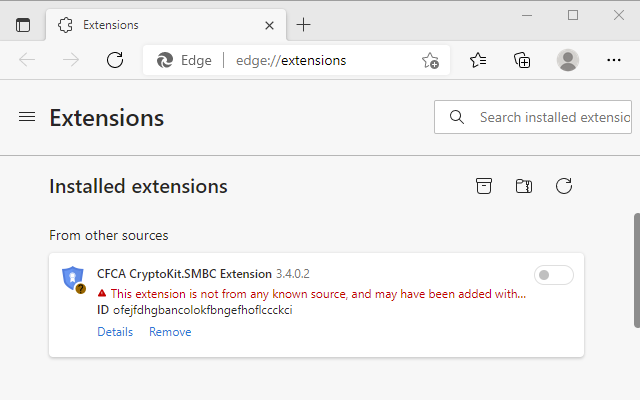 CFCA CryptoKit.SMBC Extension