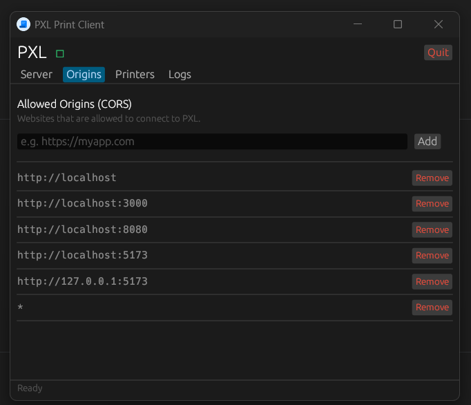 PXL Client screenshot
