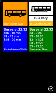 Next Bus UK Live! screenshot 1