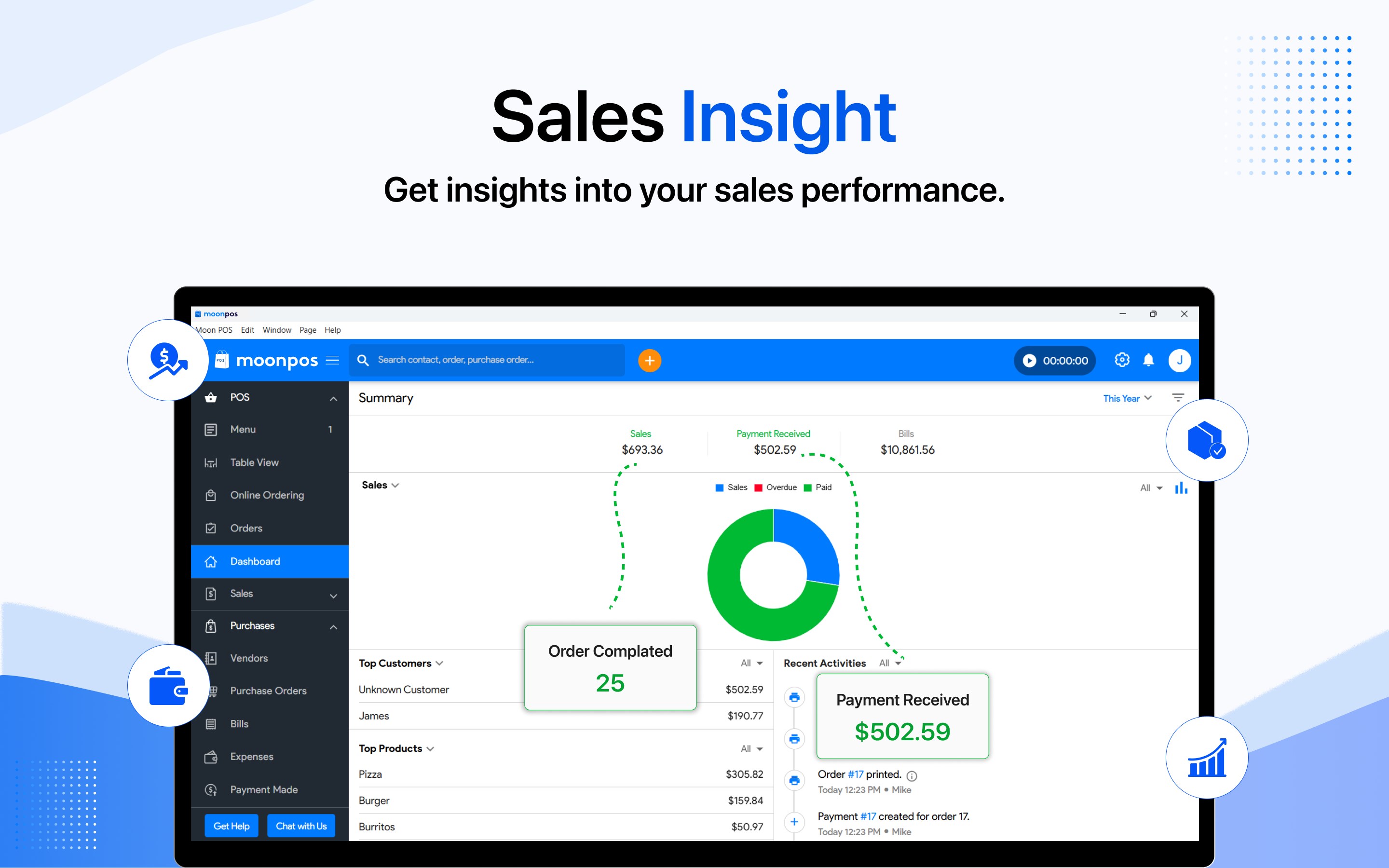 Point of Sale System for Small Business: Moon POS screenshot