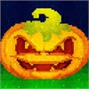 Halloween Glitter Pixel Art - Color by Number