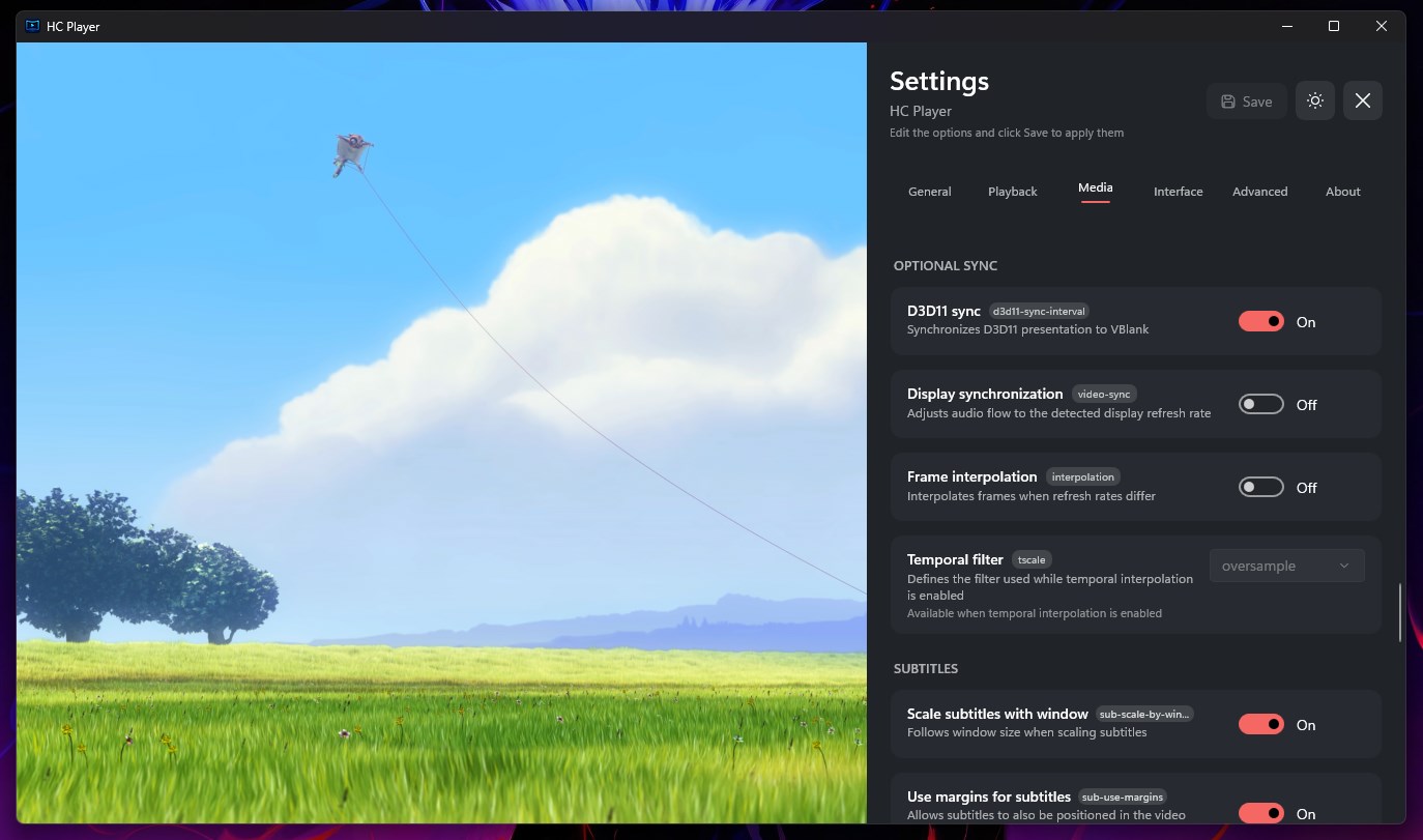 HC Player screenshot