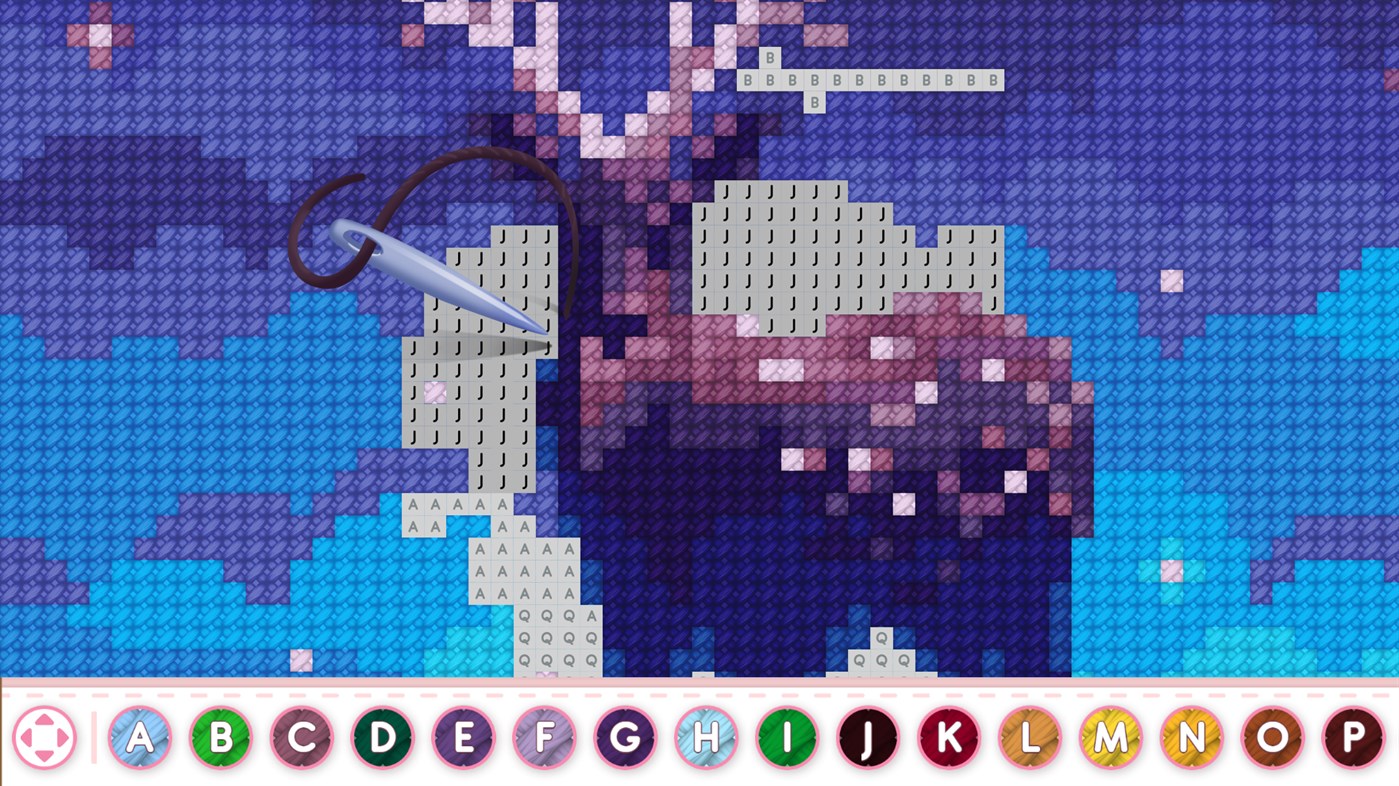 #4. Cross Stitch Masters - Game puzzle (Windows) By: TAPCLAP