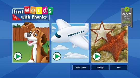 First Words with Phonics Lite screenshot 1