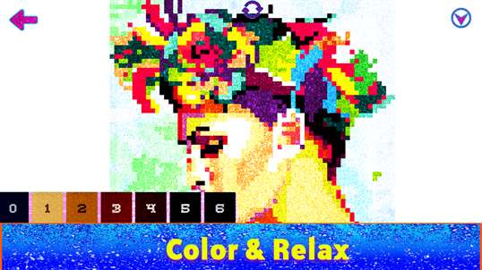 Beauty Glitter Color By Number: Pixel Art, Sandbox Girls Coloring Book screenshot 5