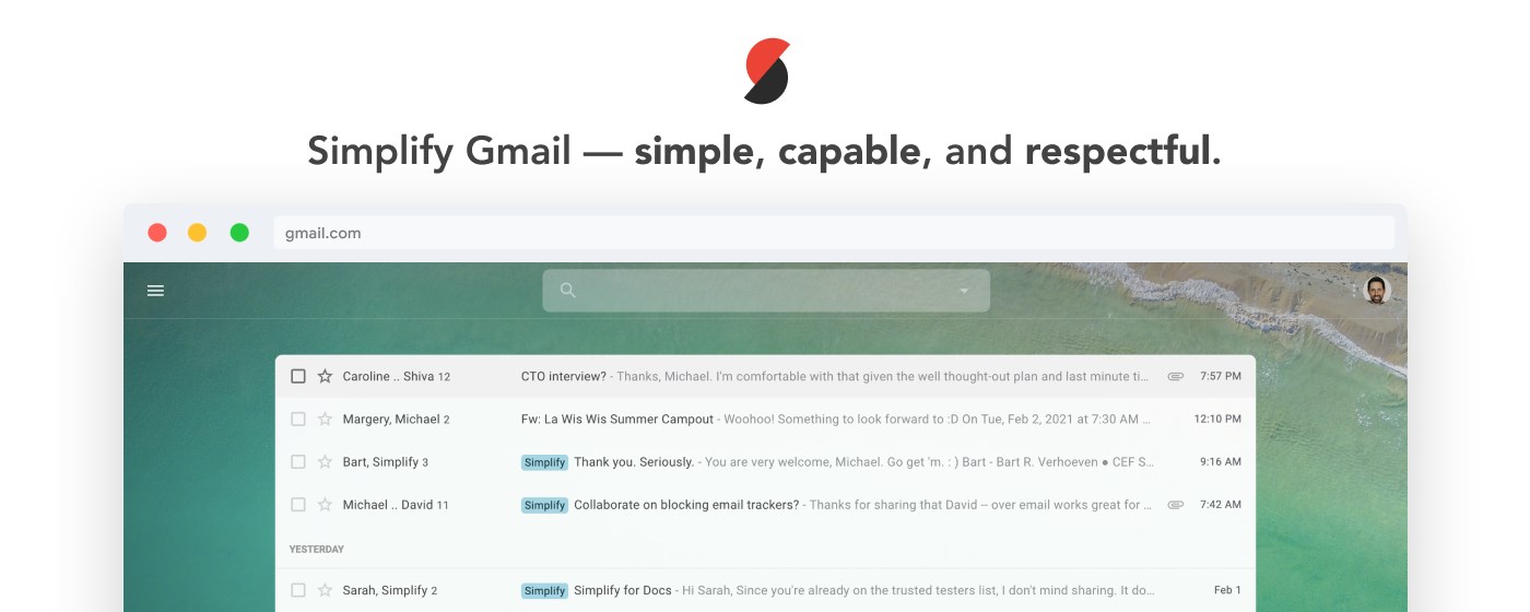 Simplify Gmail