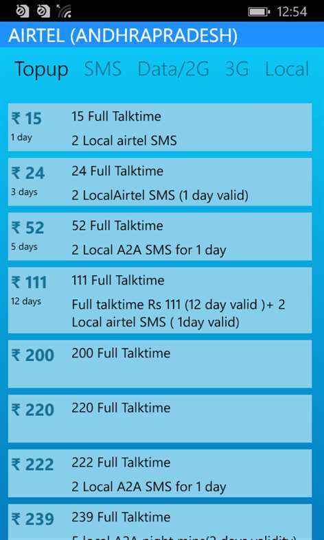 Recharge Plans and Offers Screenshots 2