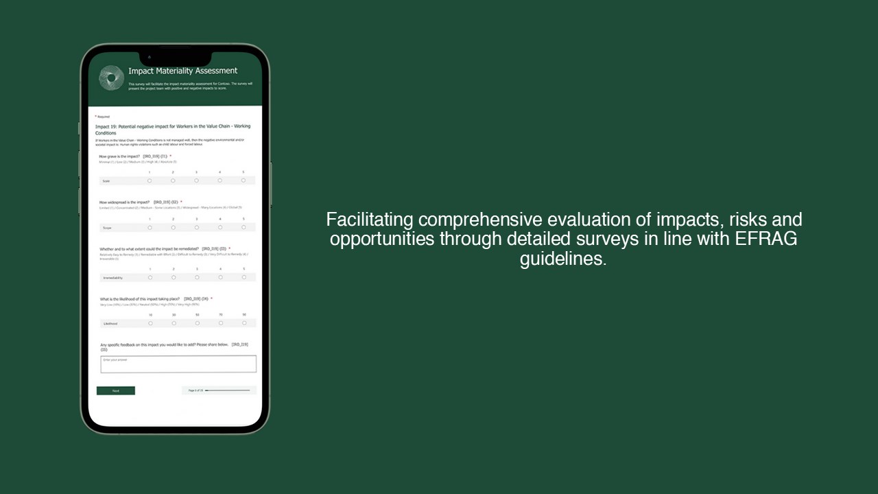 Snapshot 5 of Double Materiality Assessment