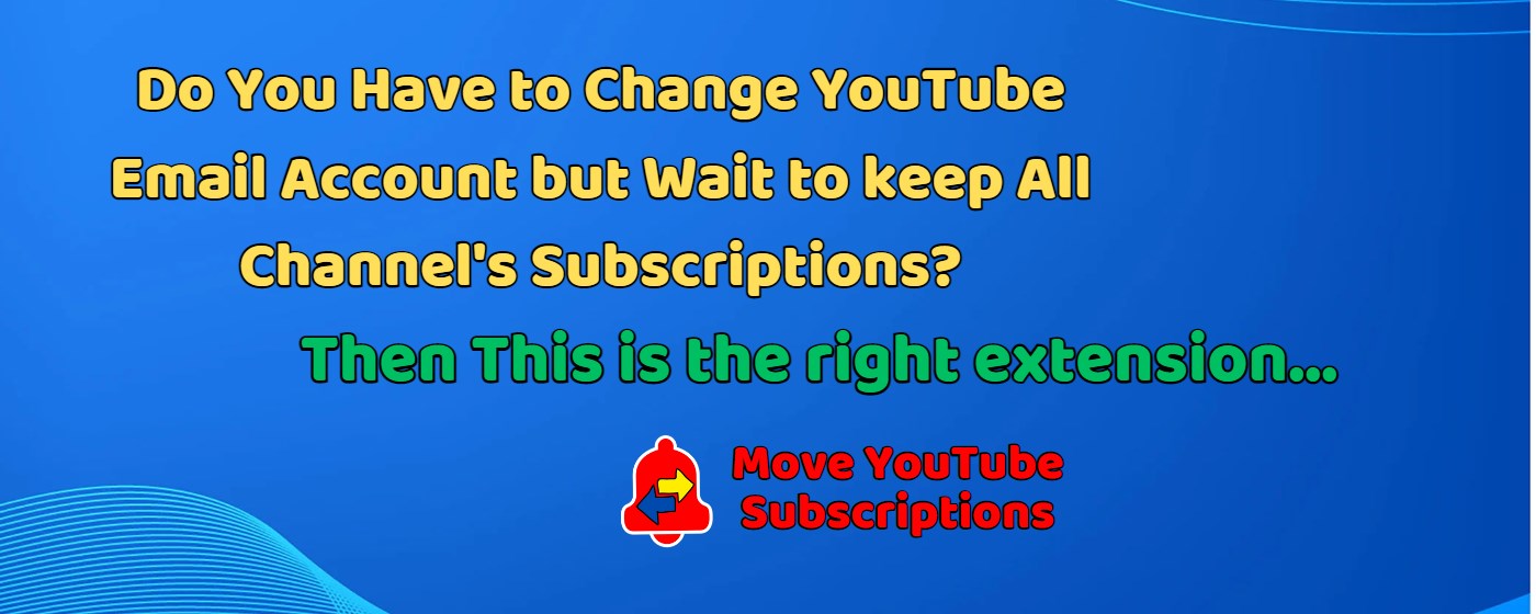 Subs-Transfer - Move YouTube Subscriptions marquee promo image