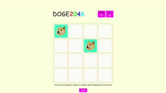 DOGE2048 screenshot 1