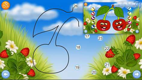 Fruits - Connect the Dots and Add Colors Screenshots 1