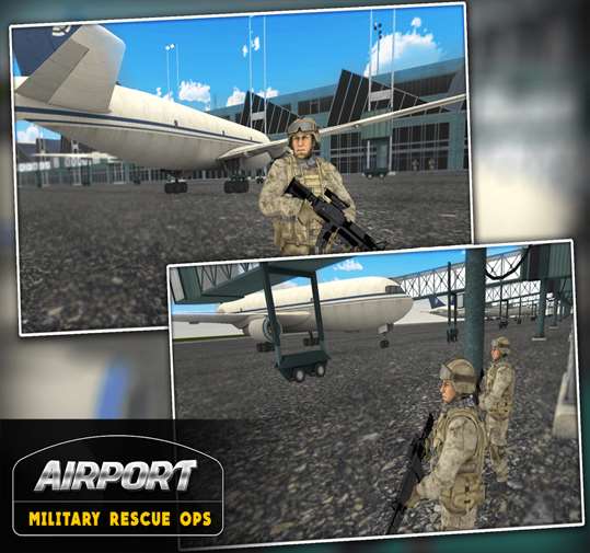 Airport Military Rescue Ops 3D screenshot 1