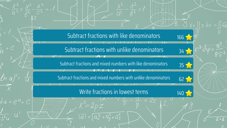Subtracting Fractions - PC - (Windows)