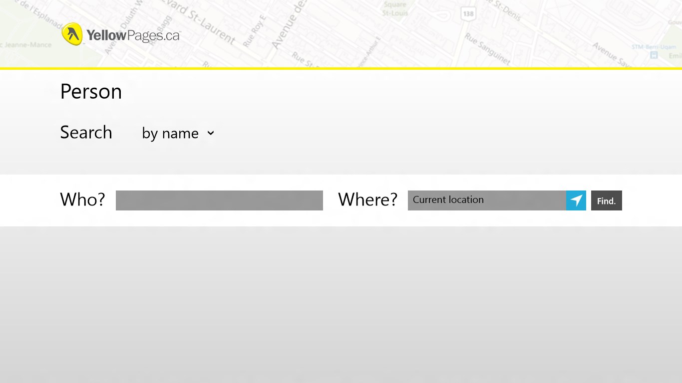 Yellow Pages Canada for Windows 10