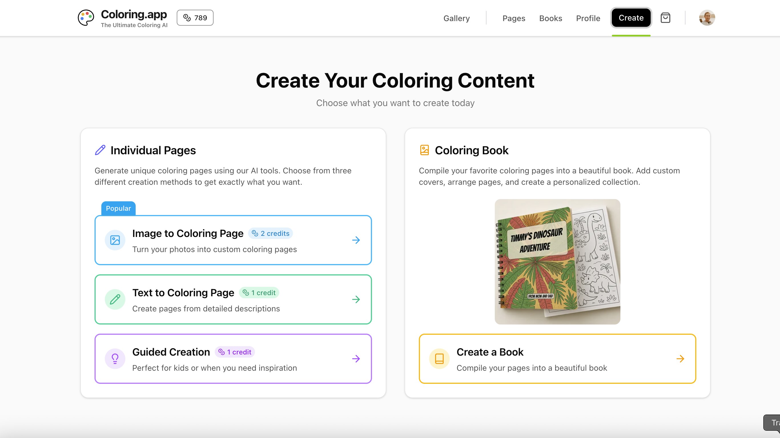 Coloring.app: AI Coloring Page Generator screenshot
