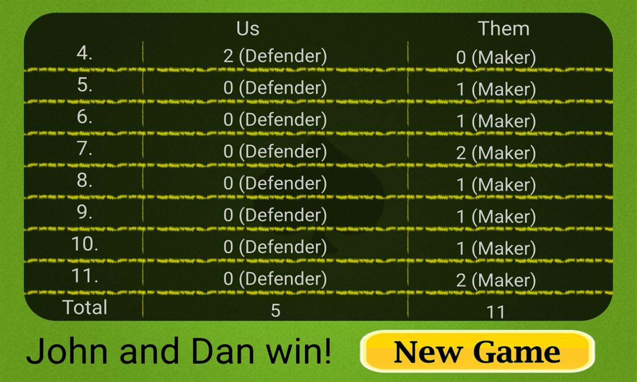 #8. Euchre Mobile (Windows) 由: G Soft Team