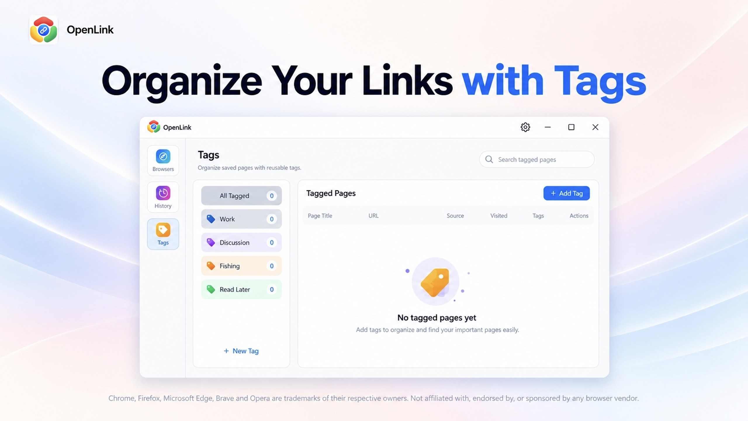 Openlink for Chrome, Firefox screenshot