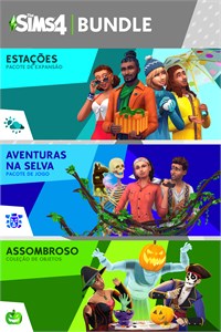 The Sims 4 Bundle - Estações, Aventuras na Selva, Assombroso Coleção de Objetos