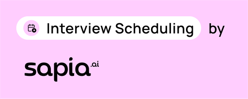 Interview Scheduling by Sapia.ai marquee promo image