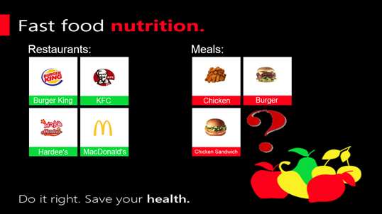 Fast Food Nutrition Guide screenshot 2