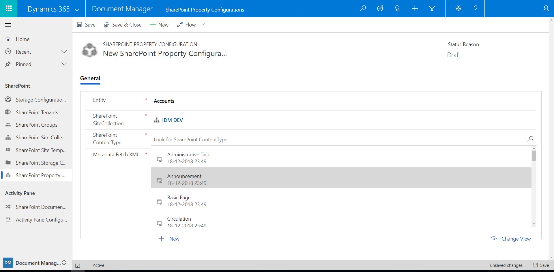 Snapshot 3 of Dynamics Document Manager