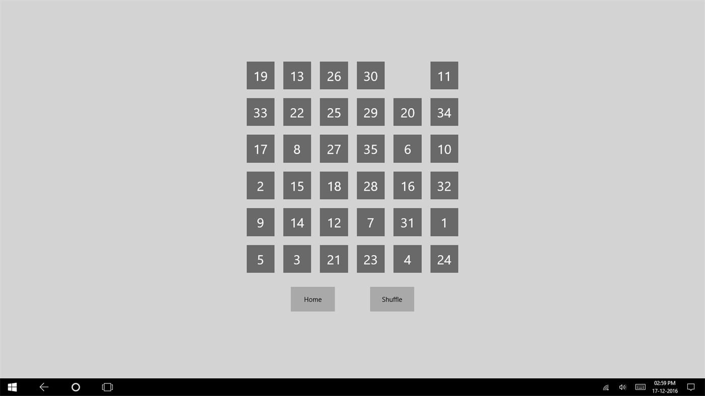 #5. Slide Puzzle (Windows) 来自: Udayan Roy