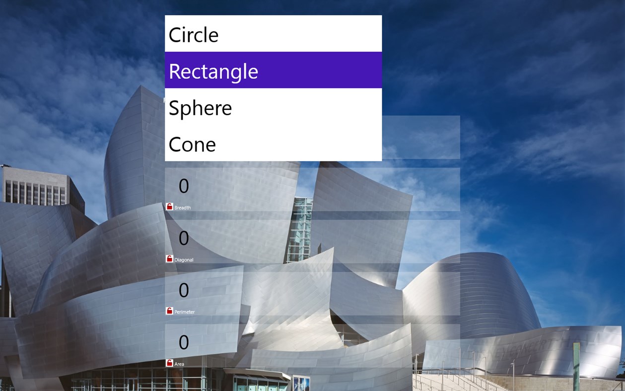 #1. Shapes Calc (Windows) 由: Daniel Erinfolami