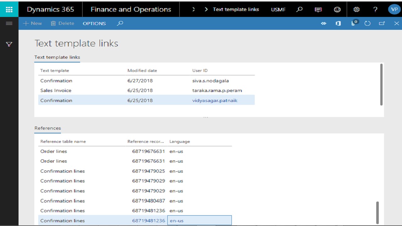 Snapshot 4 of Avanade Text Management