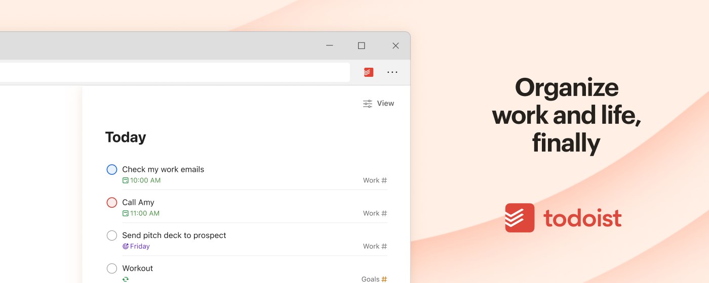 Todoist for Microsoft Edge: Planner & Calendar