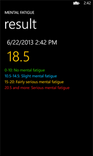 Mental fatigue screenshot 3