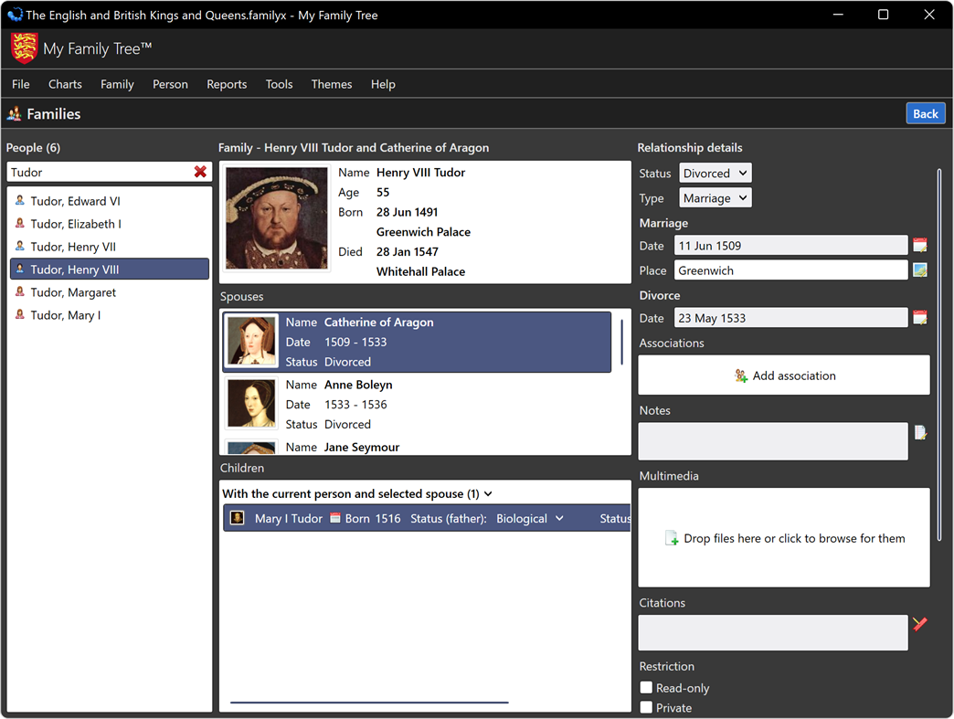 #8. My Family Tree (Windows) 来自: Chronoplex Software