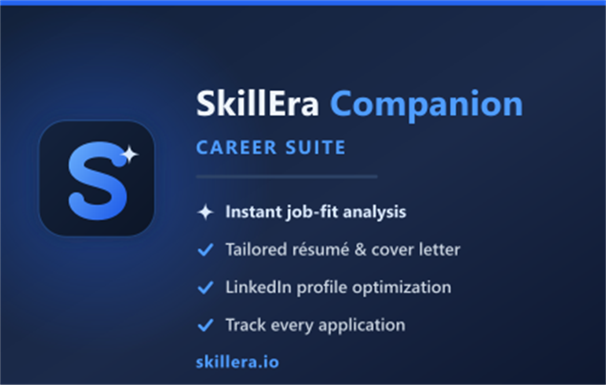 SkillEra Companion – Career Suite