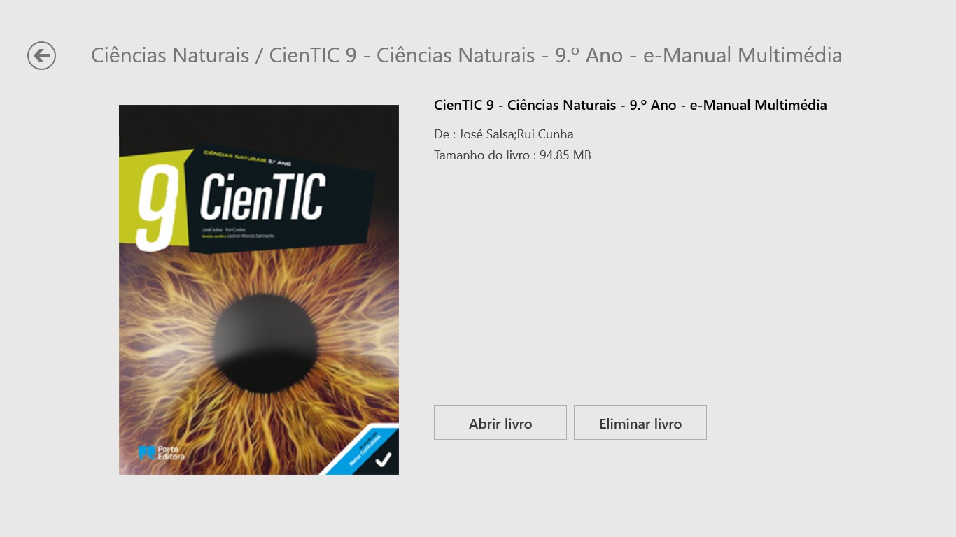 Ficha detalhada de cada e-manual