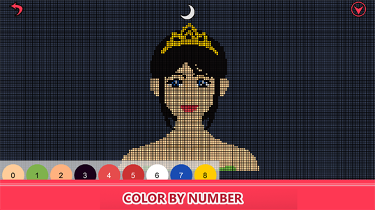 Beauty Makeup Color by Number - Pixel Art Coloring Book screenshot 4