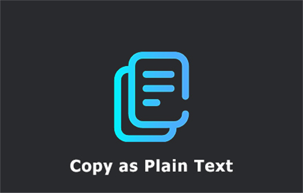 Copy as Plain Text